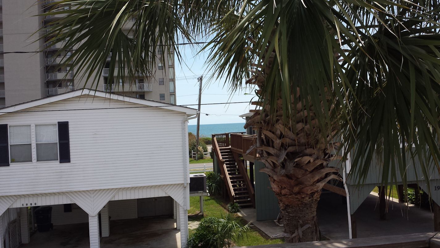 View of ocean from deck